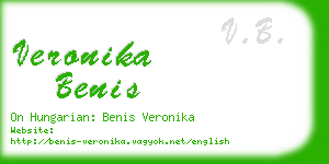 veronika benis business card